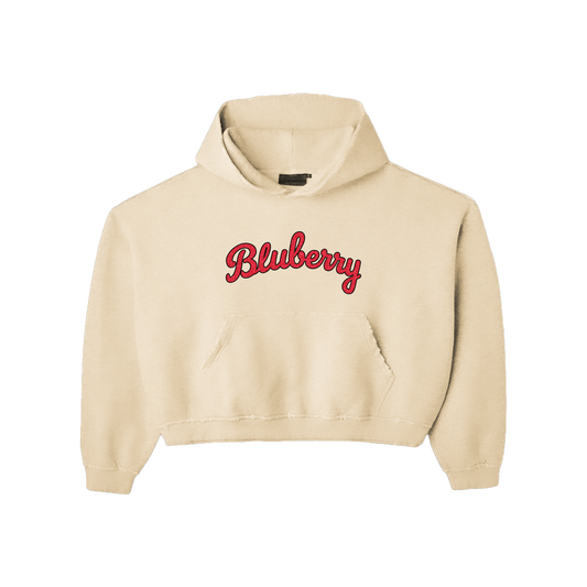CREAM LOGO HOODIE
